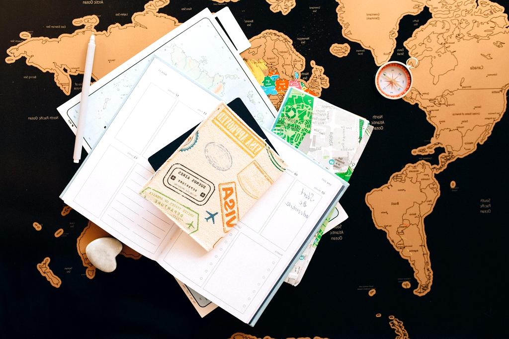 Happy person embarking on their personal development journey with planning tools